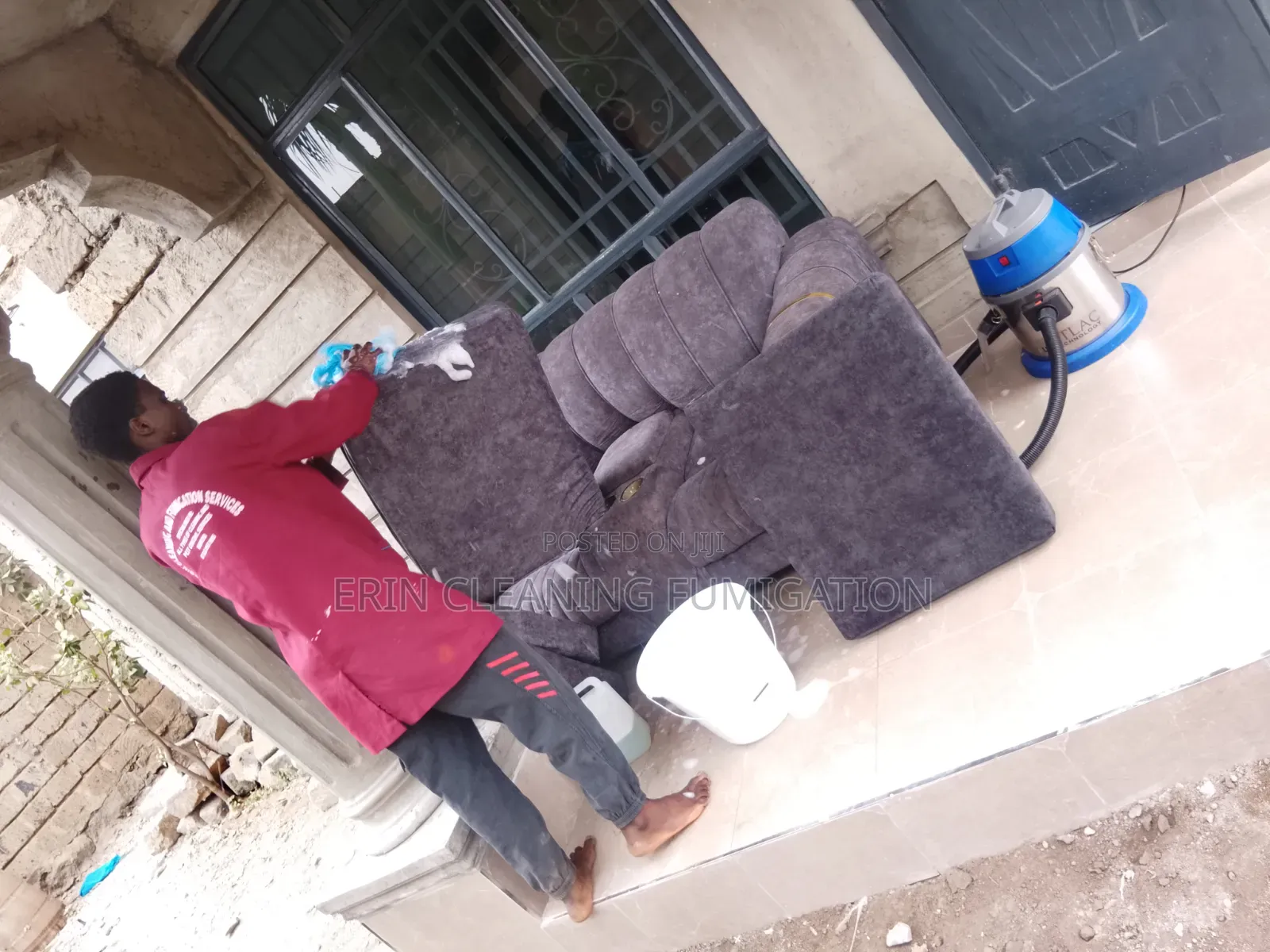 Sofa Vaccuming and General Cleaning