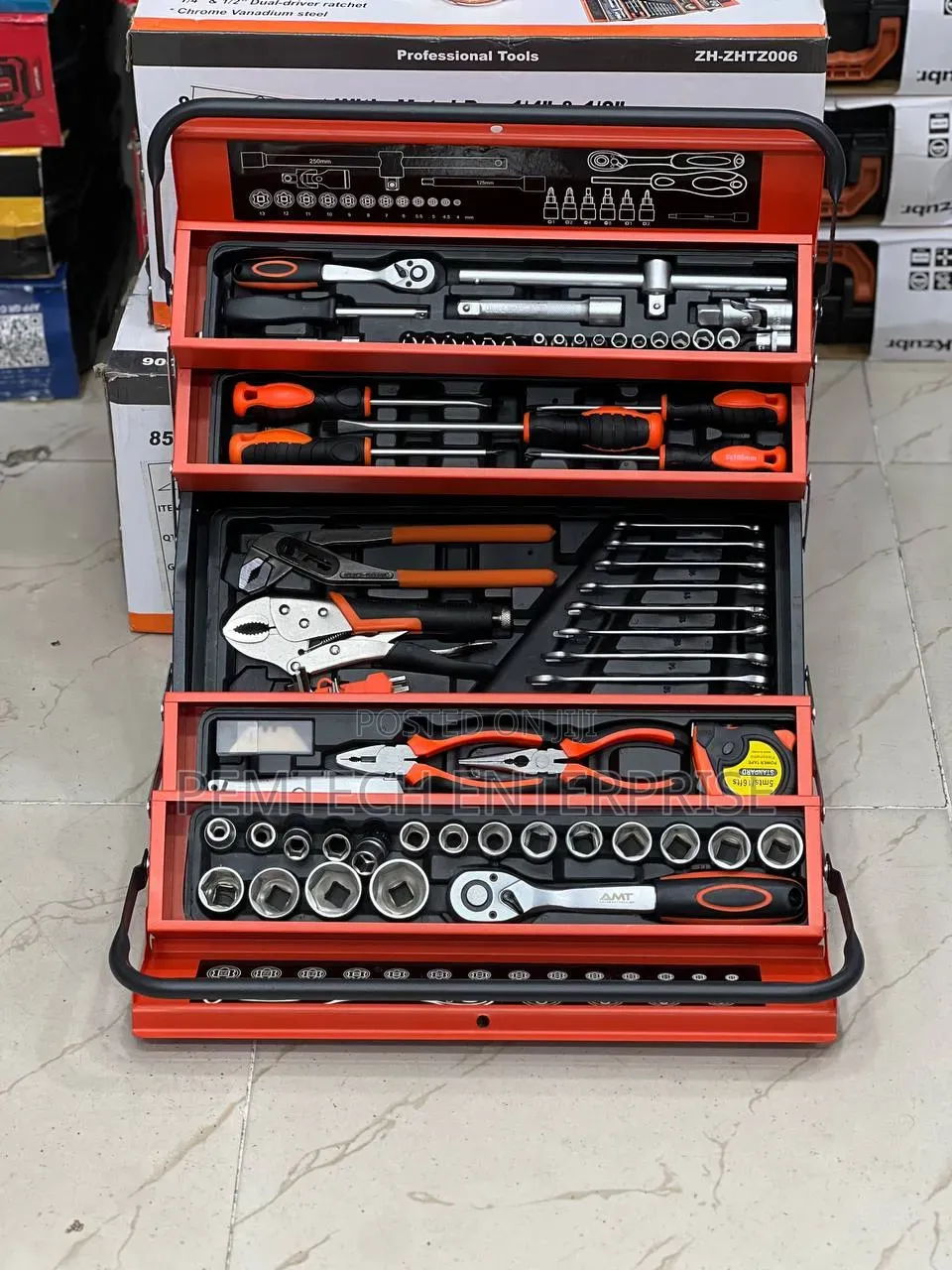 85-Piece Chrome Vanadium Mechanics Tool Set