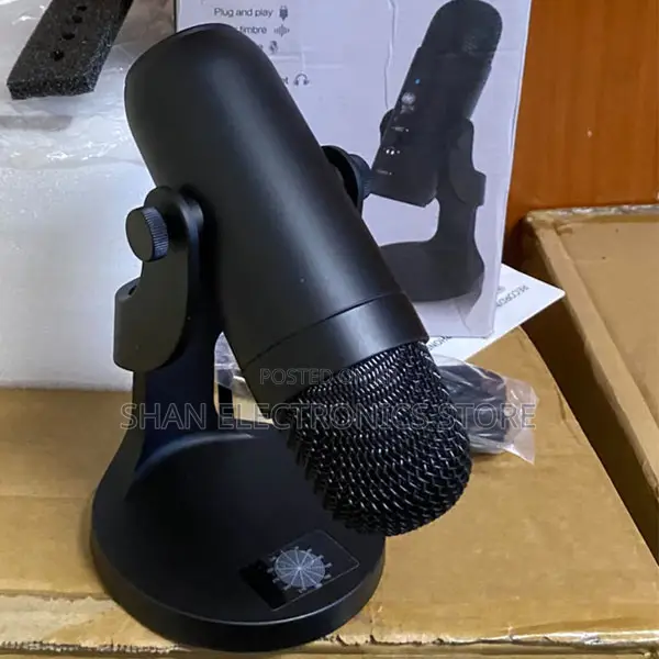 Volume Adjustment Microphone for PC, Noise Cancellation Mic With Gain