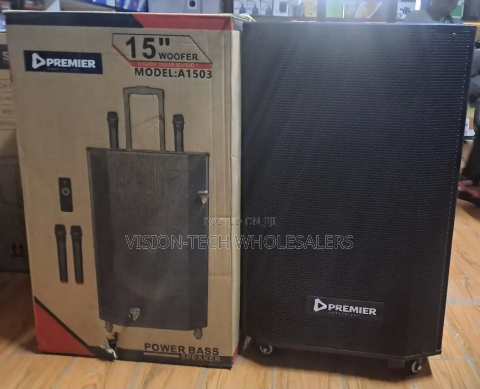 Premier A1503 Bluetooth Rechargeable Speaker 300W Portable PA System