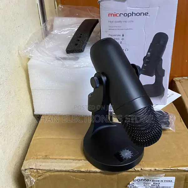 Studio Recording Mic Crystal-Clear Table Mic With Voice Cancellation