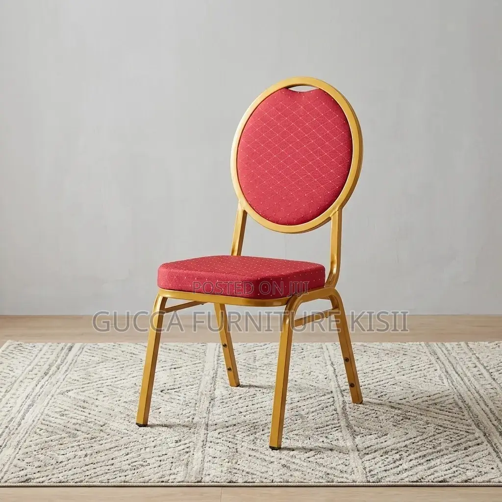 Conference Chairs; Red Conference Event Banquet Chair