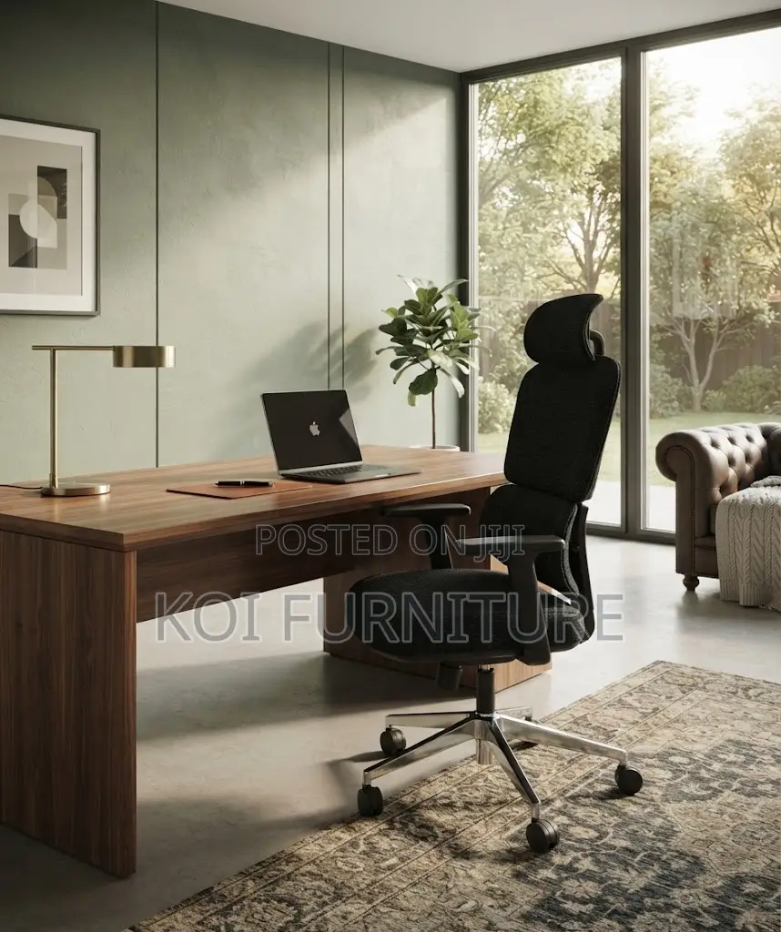 Office Chair; High Back Full Fabric Orthopedic Director Chair