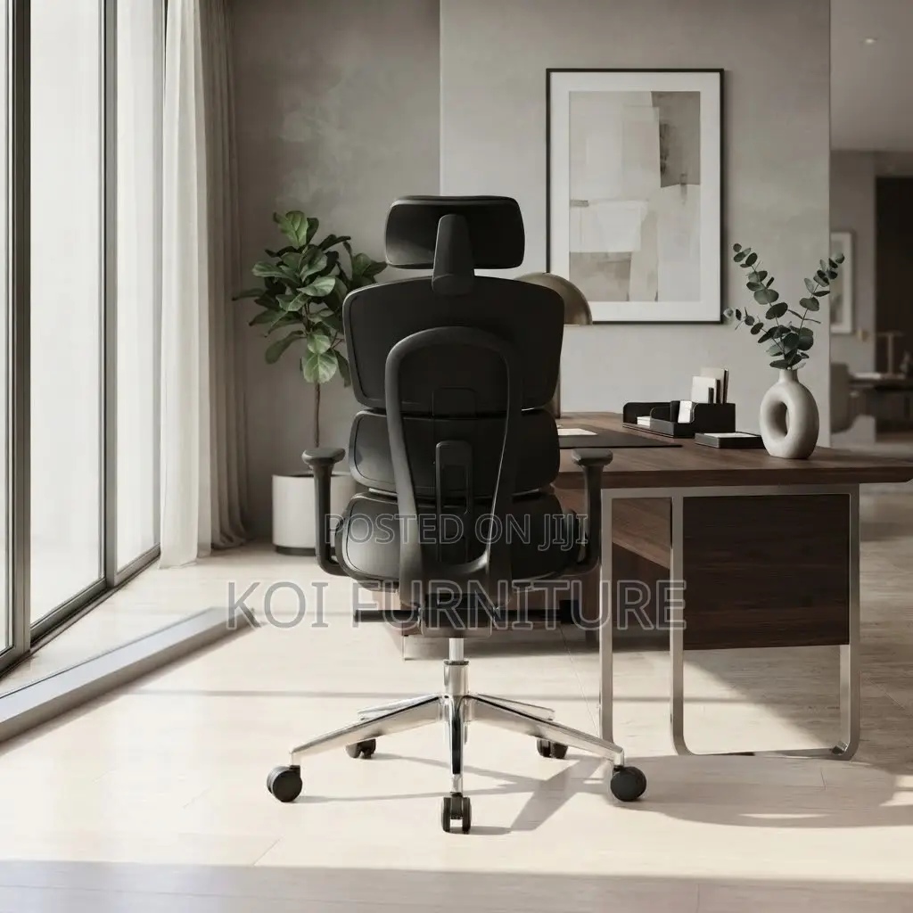 Office Chair; High Back Full Fabric Orthopedic Director Chair