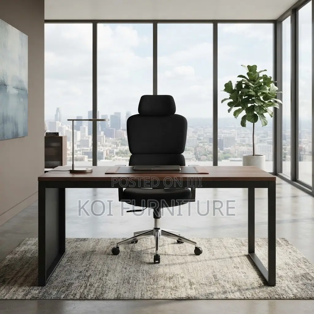 Office Chair; High Back Full Fabric Orthopedic Director Chair