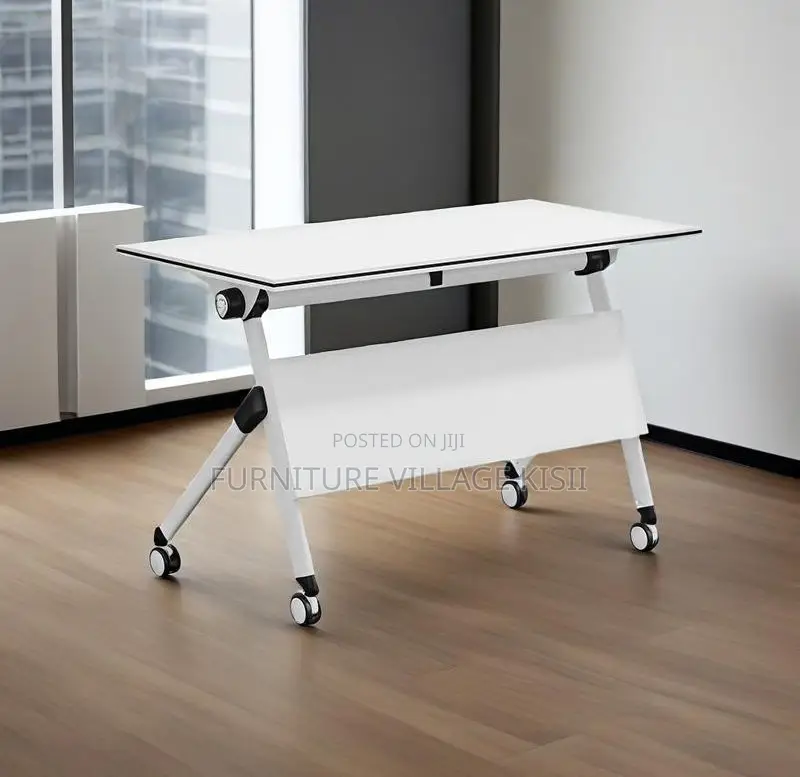 Office Table; Foldable Metallic Training Table