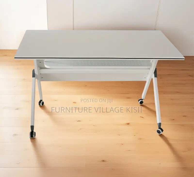Office Table; Foldable Metallic Training Table