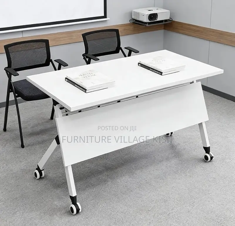 Office Table; Foldable Metallic Training Table