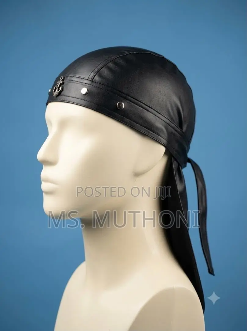 Studded Leather Skull Cap / Durags