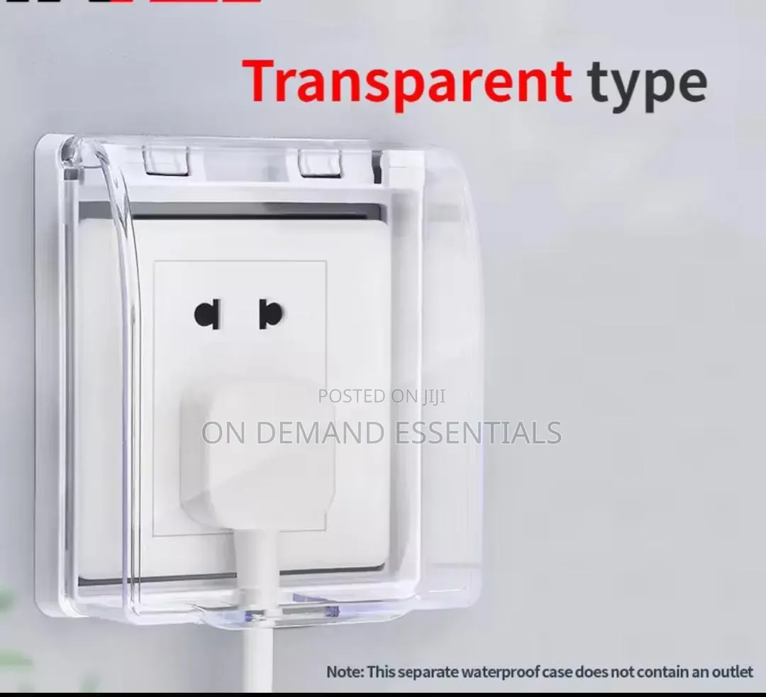 Waterproof Shock Proofing Socket Covers Transparent Wall Covers