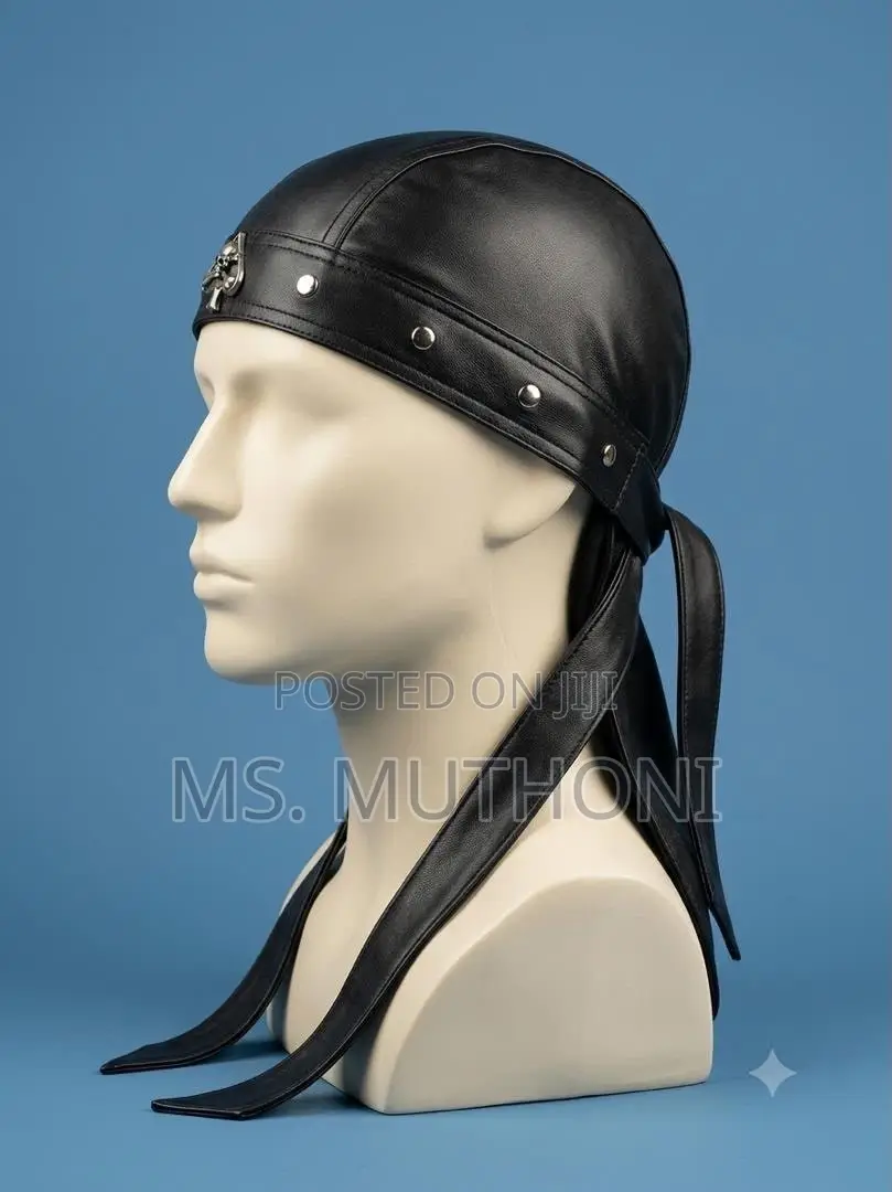 Premium Leather Biker Bandana / Durag