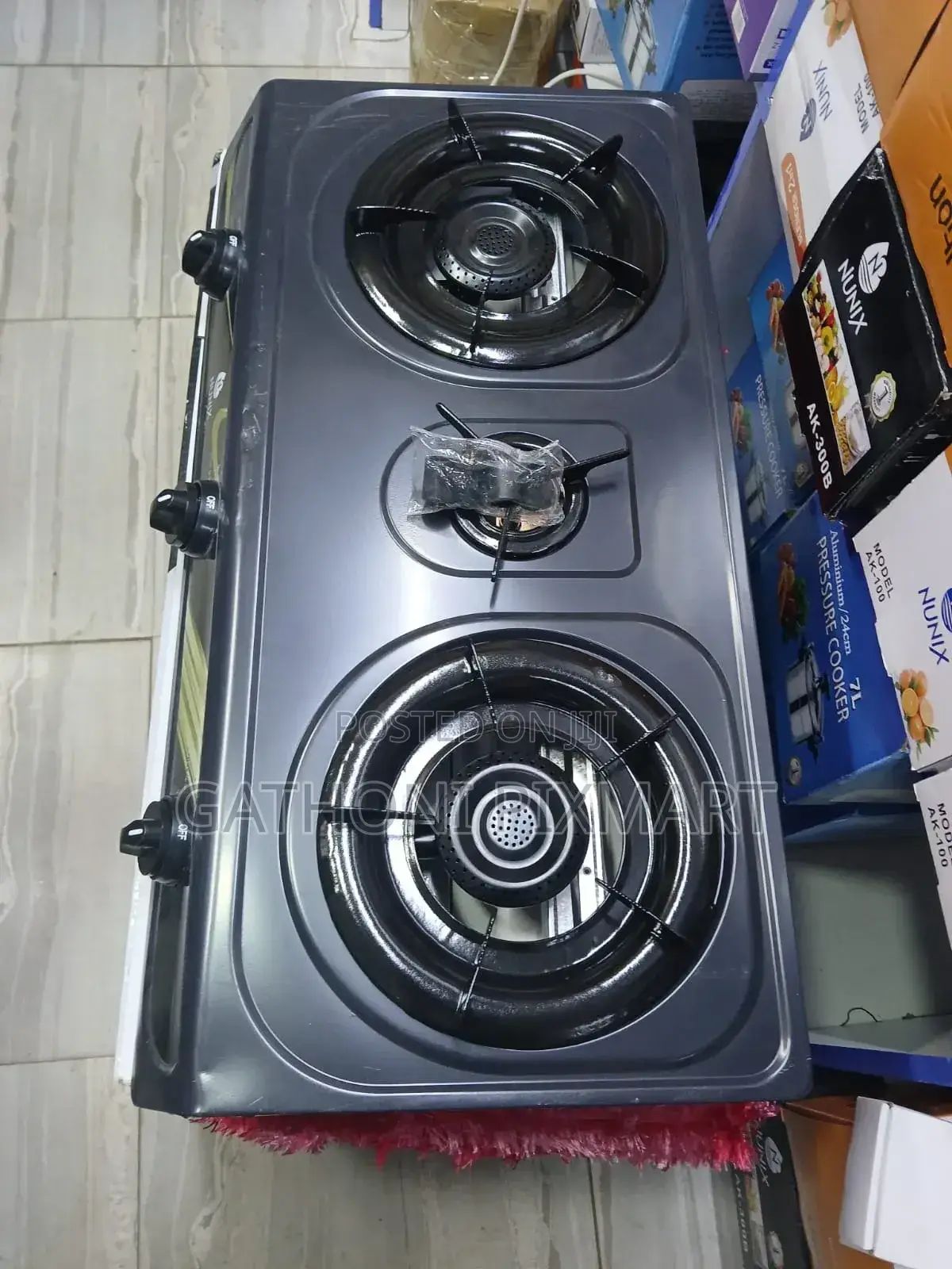 Nunix 2 Burner With Regulator and Pipe