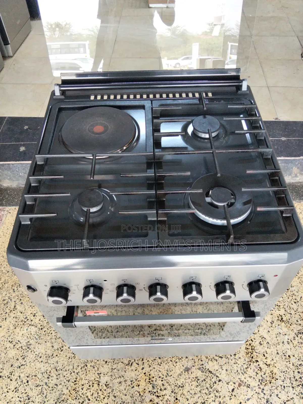 Mika Cooker Size 60 by 60 With Wok Burner Gas Sensors Electric Oven