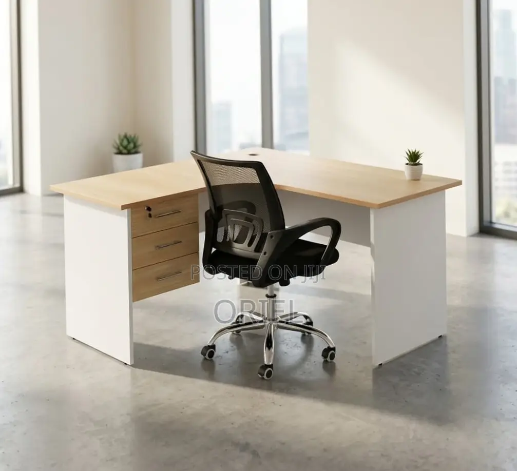 Office Desk : 140CM Curve Study Desk