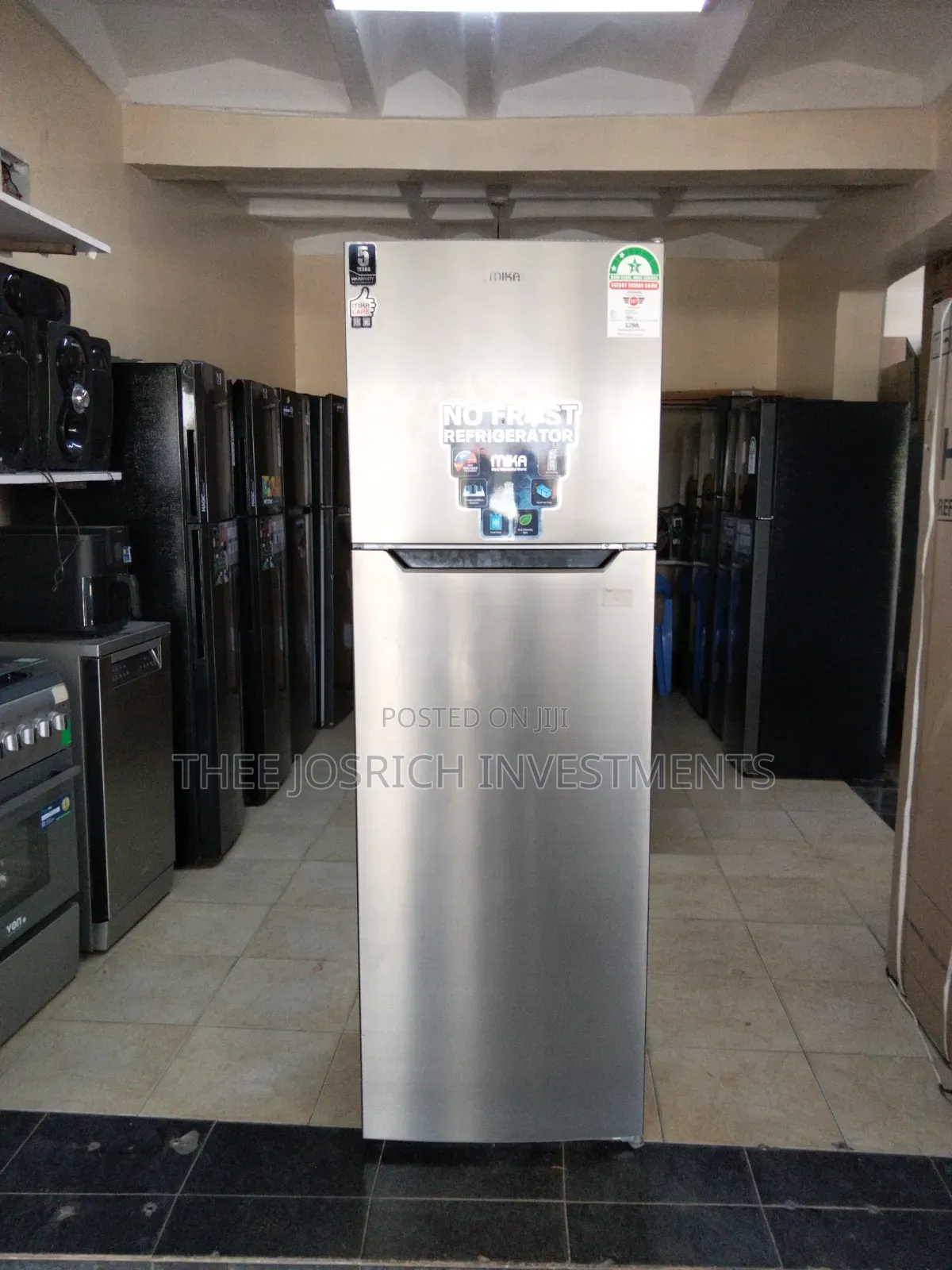 247 Litres Mika Refrigerator Double Door No Frost MRBF247XLB