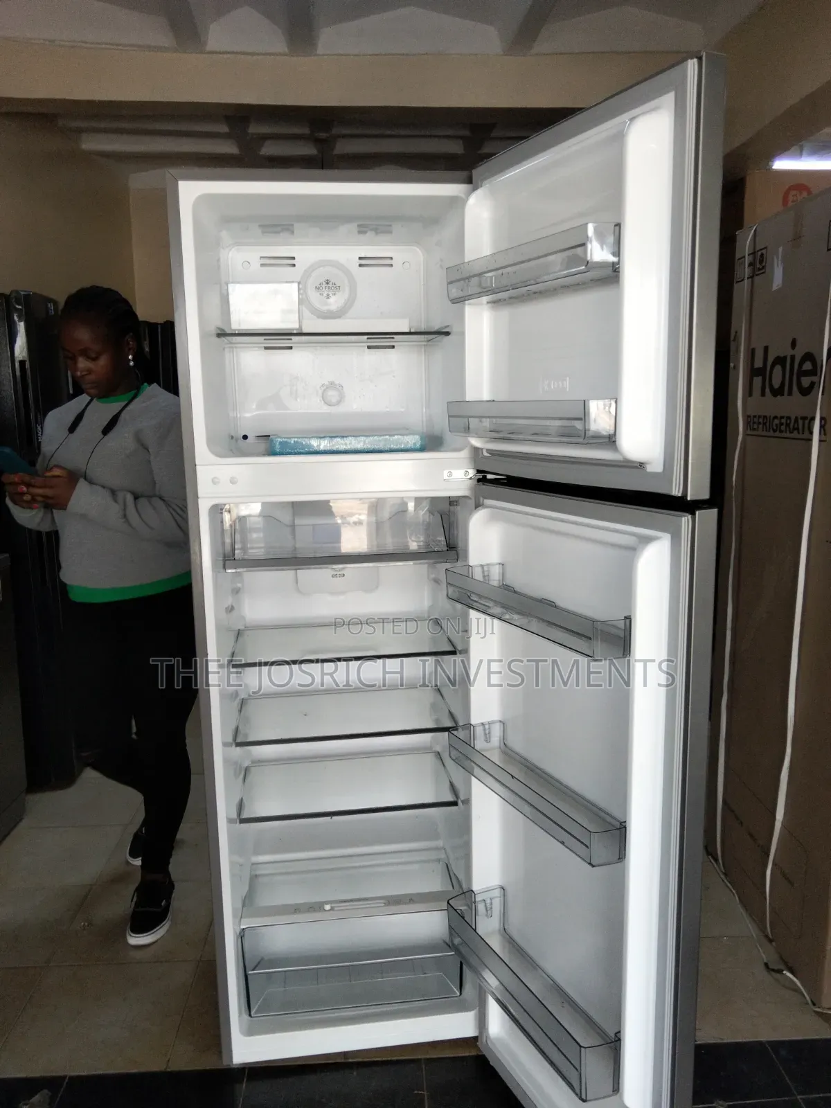247 Litres Mika Refrigerator Double Door No Frost MRBF247XLB
