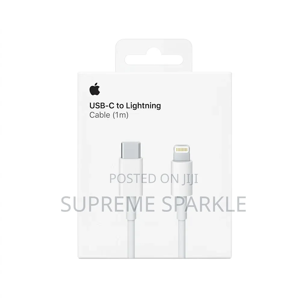 Lightning to USB-C Fast Charger Cable Apple iPhone iPad 1m