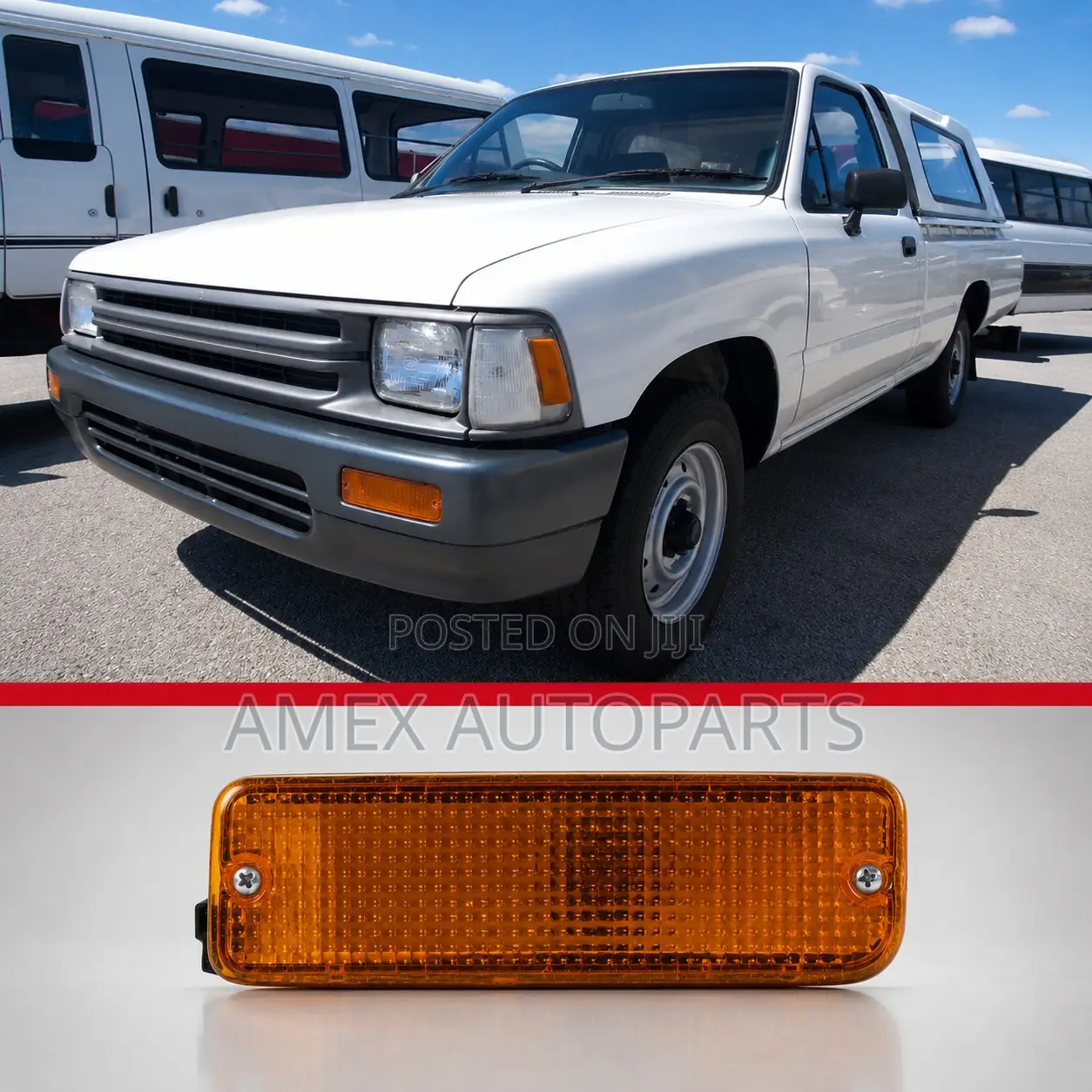 Front Bumper Lamp Toyota Hilux Yn85 1989