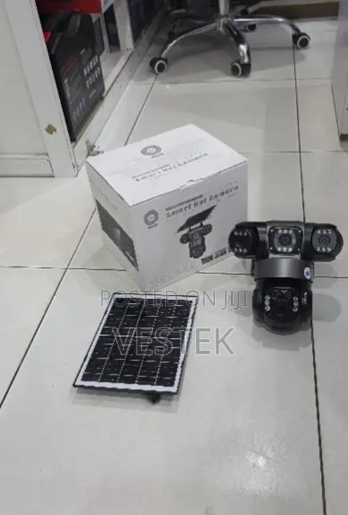 Ultra-Wide WiFi Triple-Lens Solar Camera: Via V380 Pro App