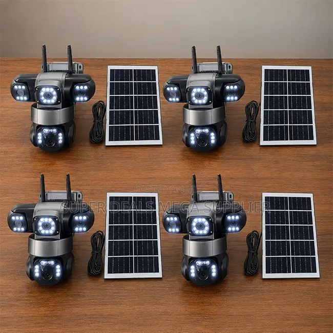 Outdoor Security 20MP Ultra HD 4G PTZ Triple Lens Solar Cameras
