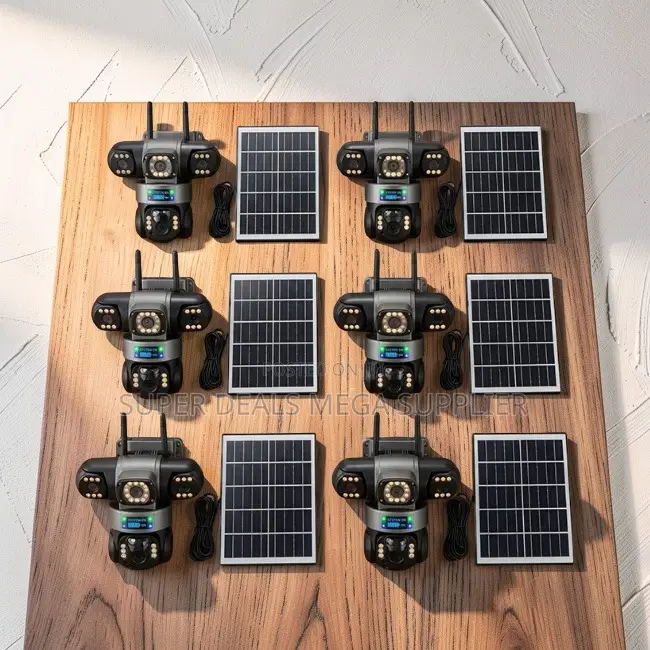 Instant Alerts 20MP Ultra HD 4G PTZ Triple Lens Solar Cameras