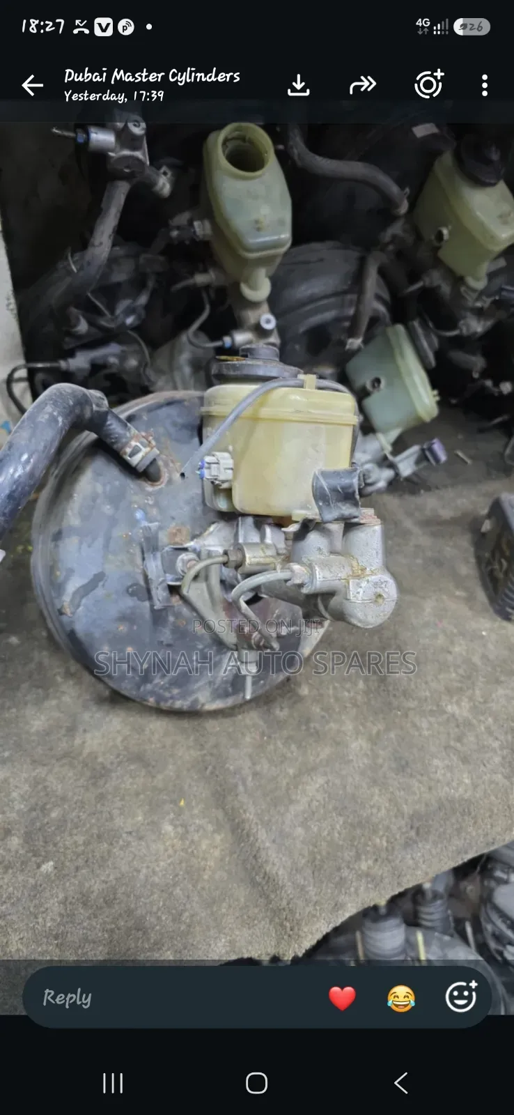 Toyota Surf Brake Booster and Brake Master Cylinder Complete
