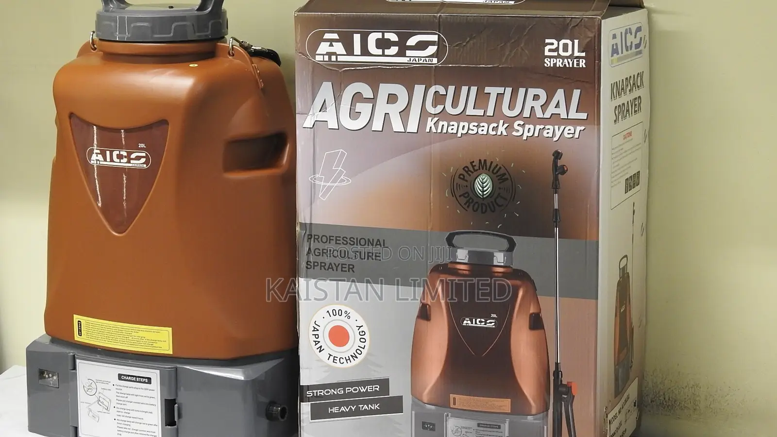 AICO 20L Battery Powered + Manual Knapsack Sprayer