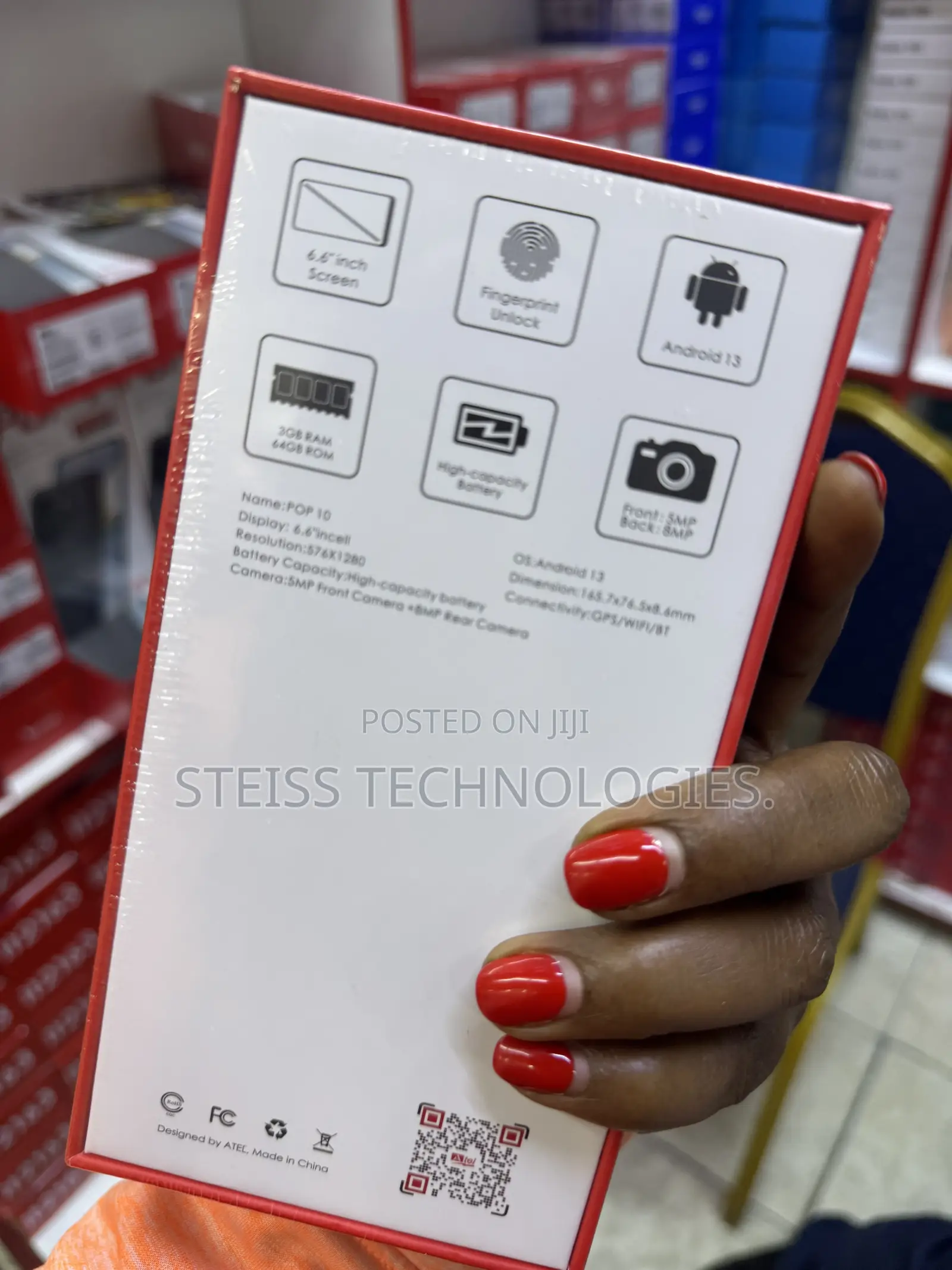 New Itel P12 8 GB Black