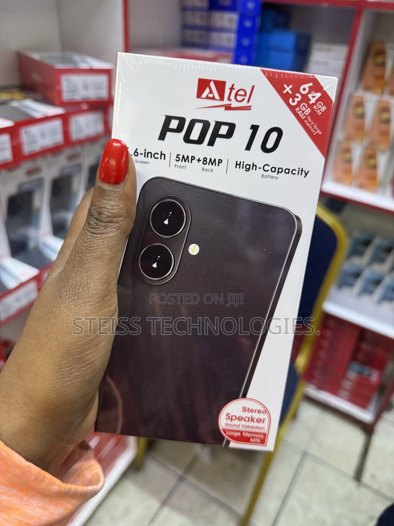 New Itel P12 8 GB Black