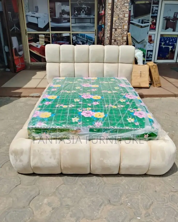 5x6 Cream Trendy Bubble Bed: Pay on Delivery