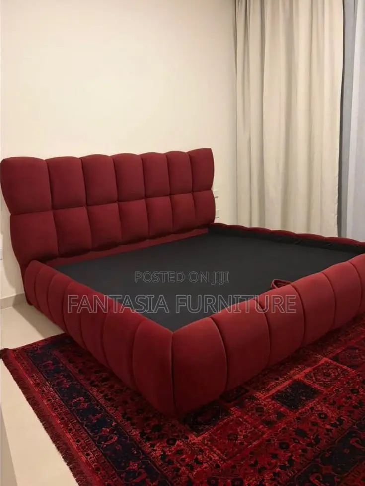 5x6 Trendy Burgundy Bubble Bed: Pay on Delivery