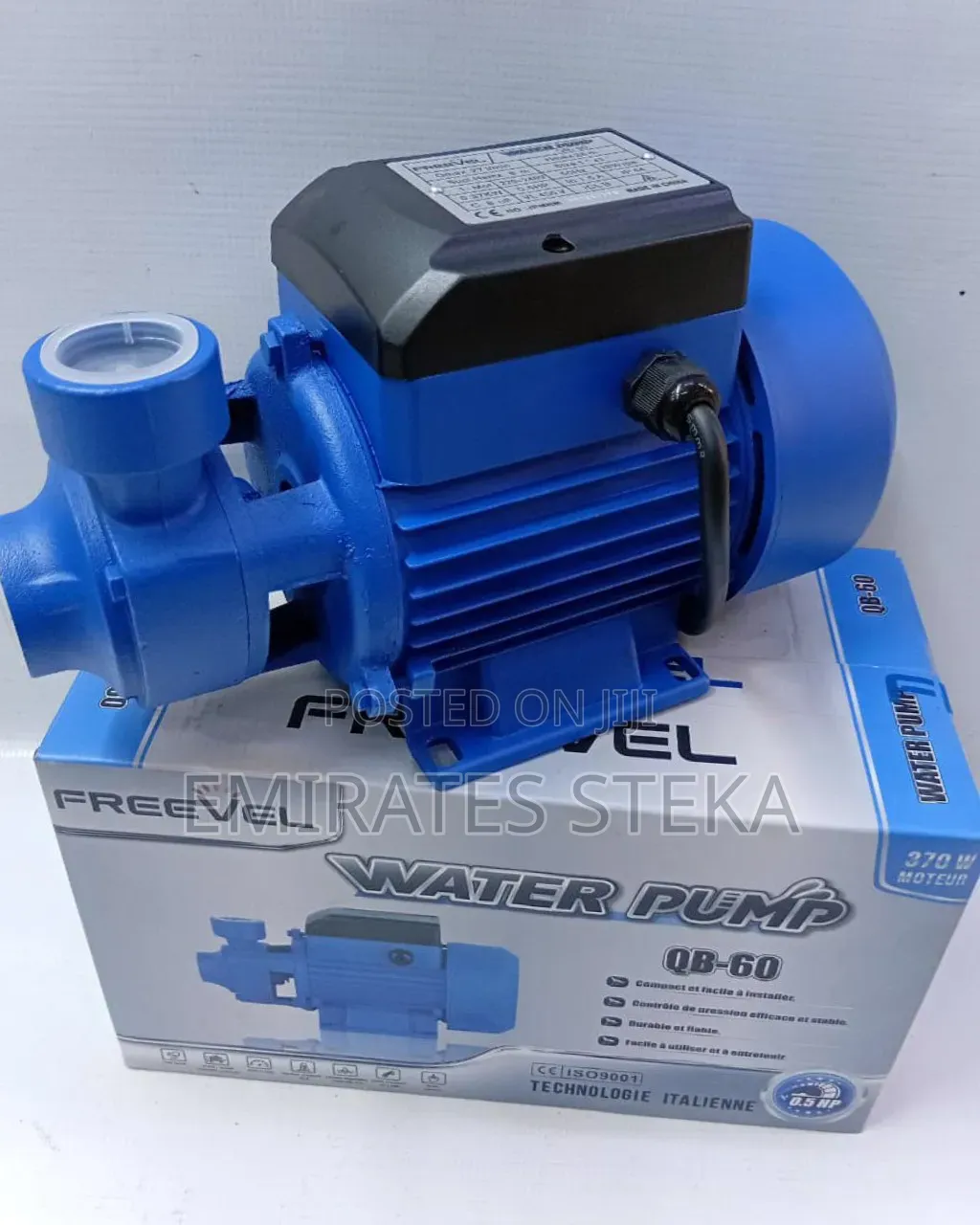 Flevel QB-60 Electric Water Pump - 0.5HP / 370W - 28M Max Head