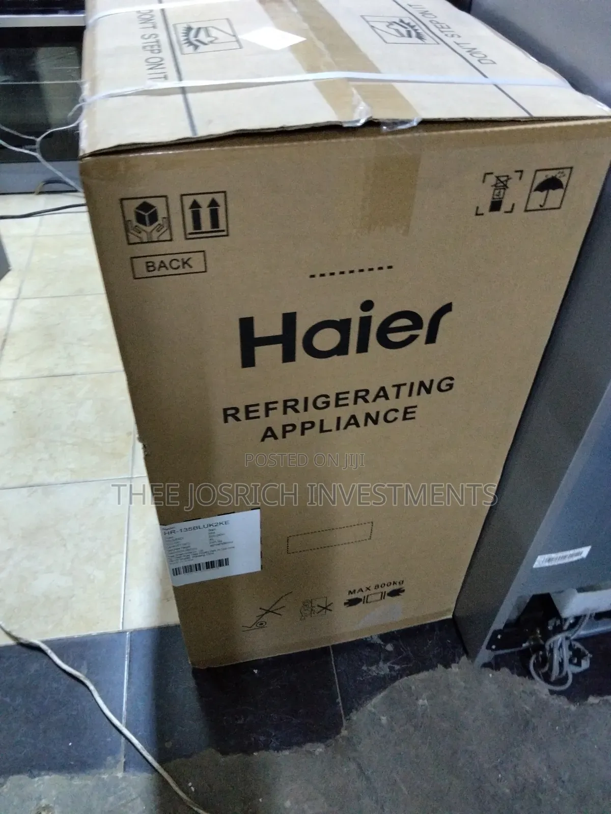 Black Haier 90 Litres Min Fridge Single Door