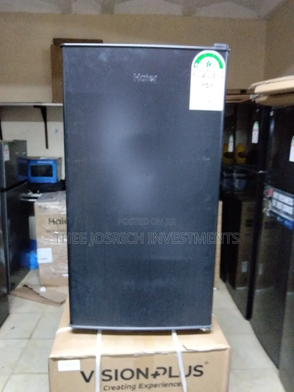 Black Haier 90 Litres Min Fridge Single Door