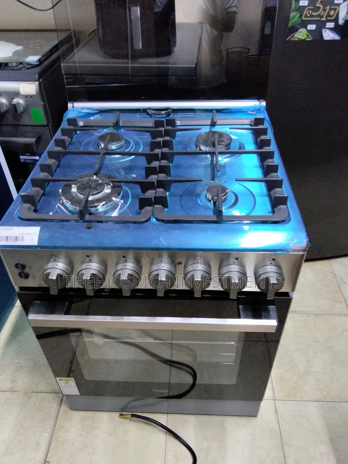 60*60 Haier 4 Burner Cooker All Gas,heavy Cast Iron Gas Leak Detection