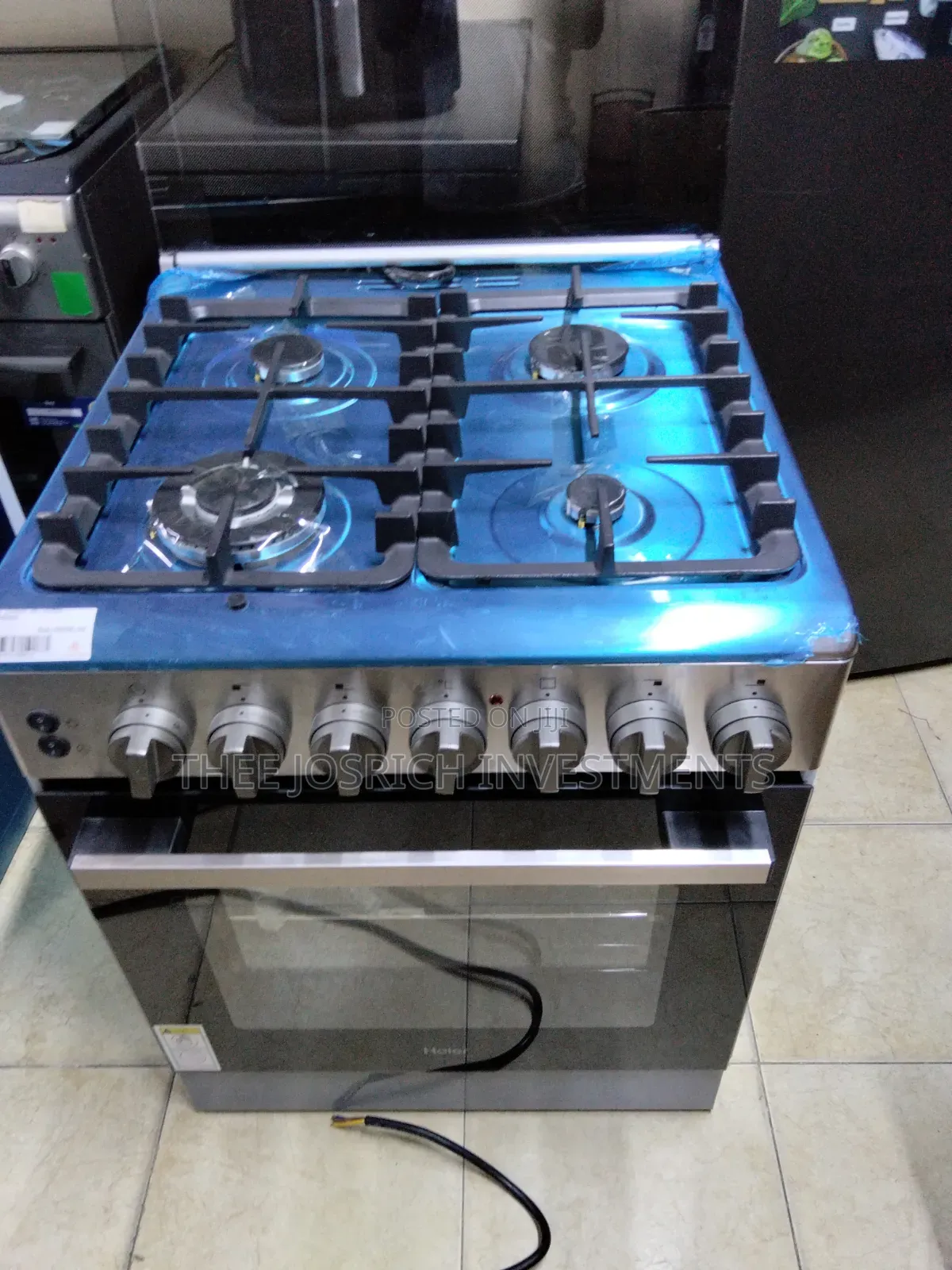 60*60 Haier 4 Burner Cooker All Gas,heavy Cast Iron Gas Leak Detection