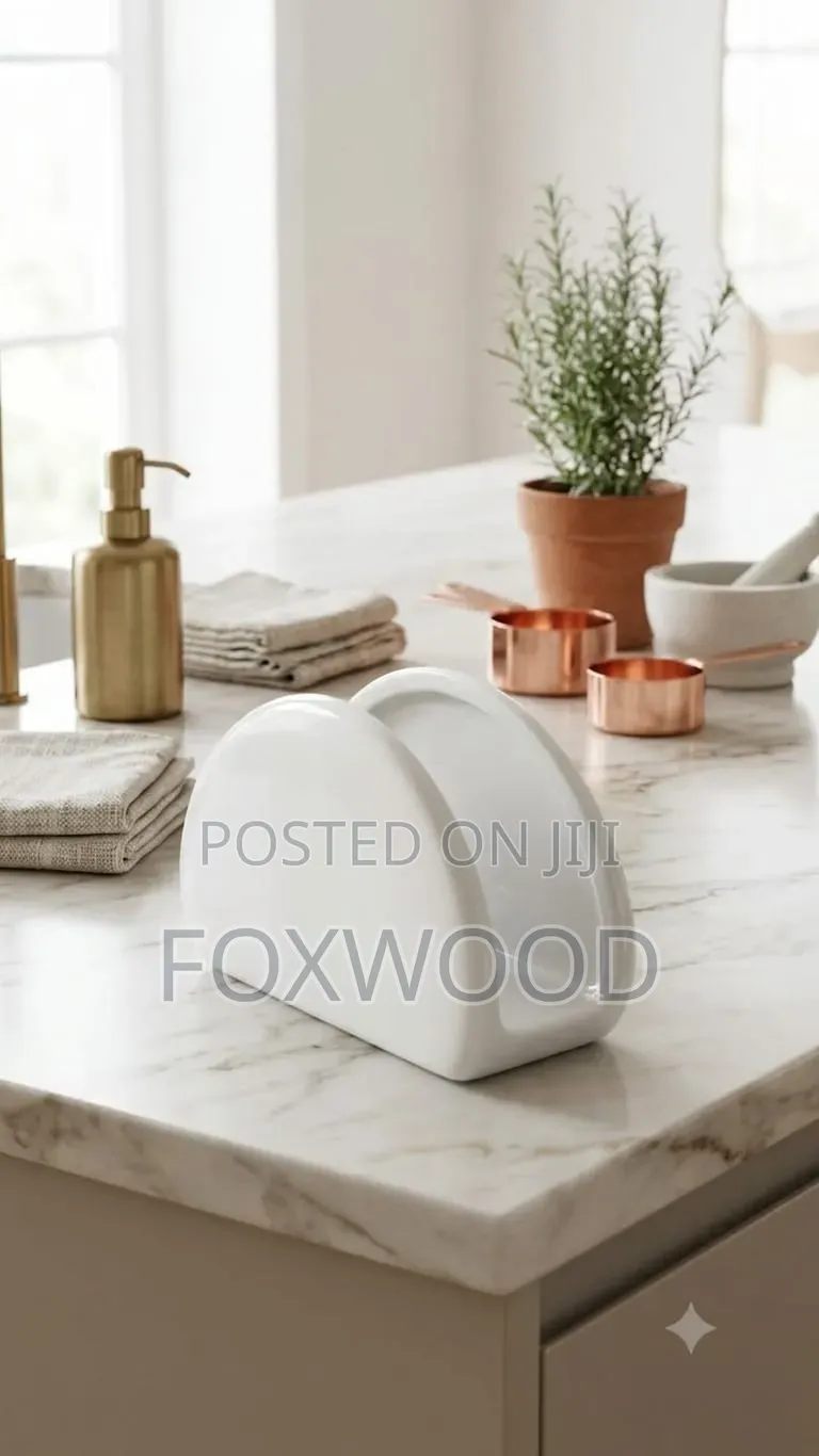 Ceramic White Surviette Holder