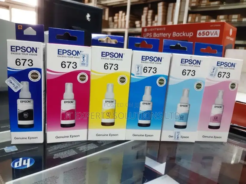 Epson 673 Inks Original for L850/L805 Printer