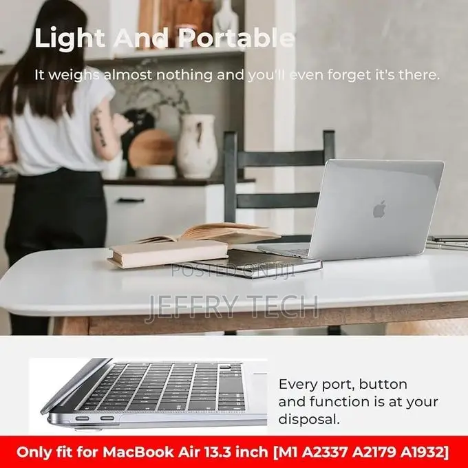Crystal Hard Clear Case With MacBook Air 13.3 Inch-Air Plastic