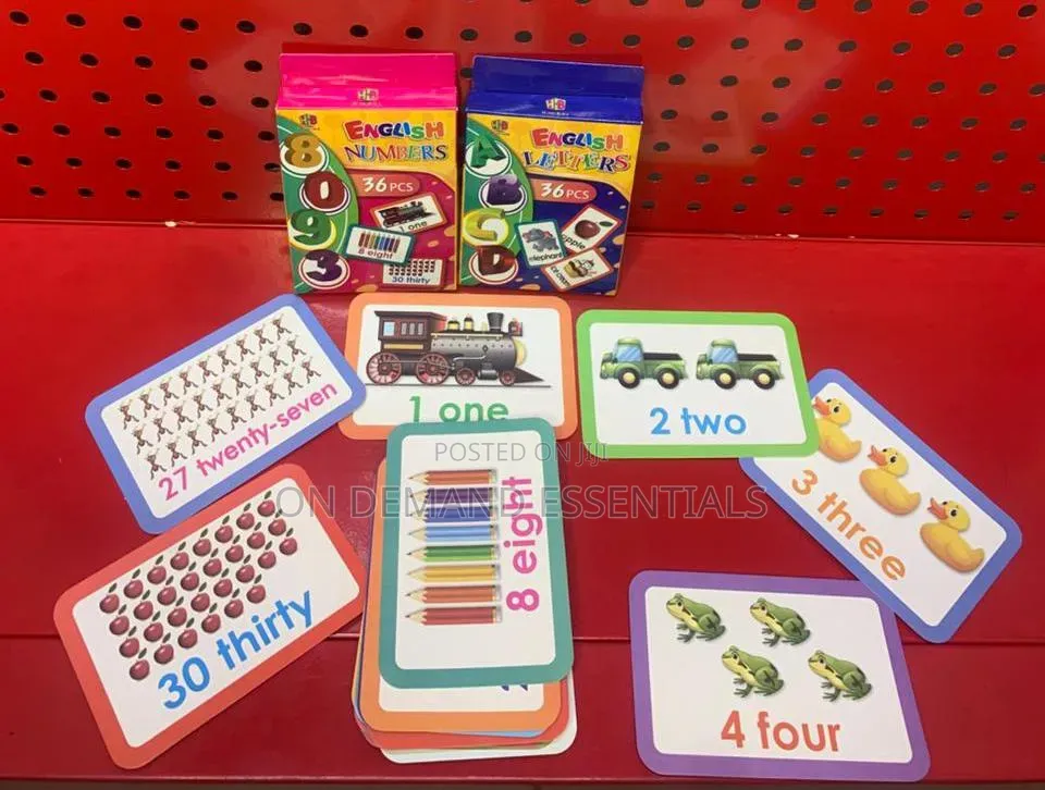 English Letters/ Numbers Flash Cards