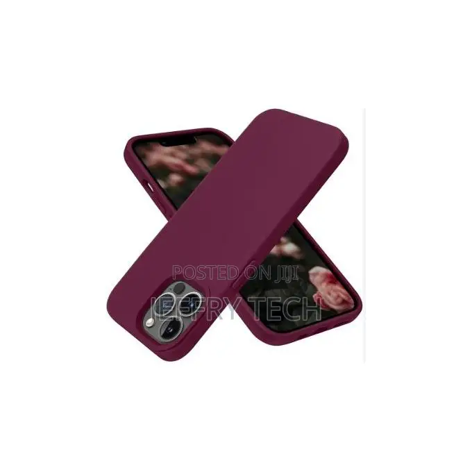Soft Silicone Back Cover for iPhone 12 Pro Max – Protective, Maroon