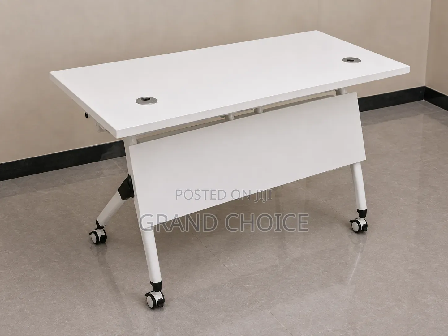 Modern Mobile Office Desk on Wheels