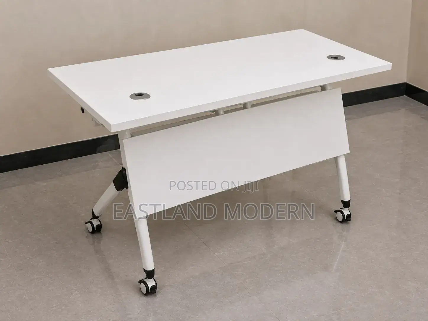 Modern Mobile Office Desk on Wheels