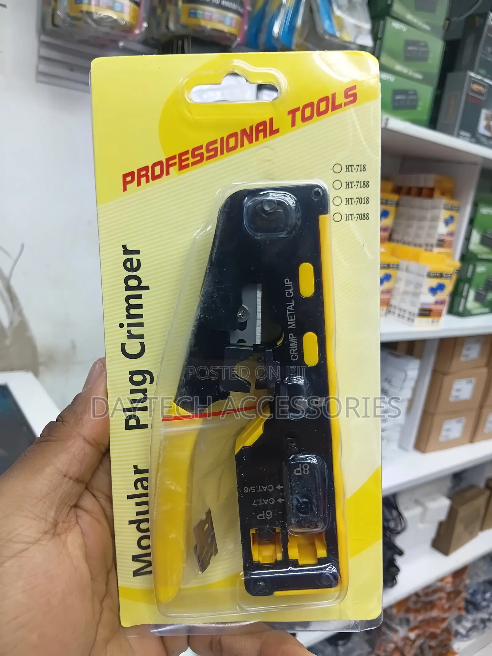 Pass Through RJ45 Crimp Tool