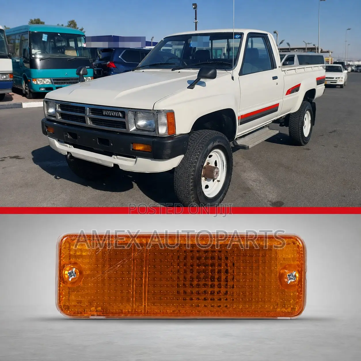 Front Bumper Lamp Toyota Hilux Yn55 1987