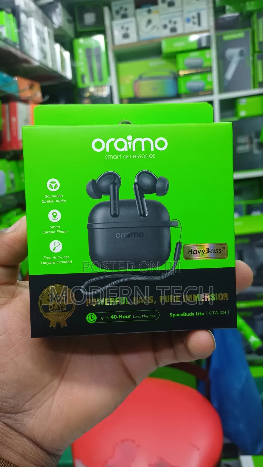 Oraimo SpaceBuds Lite OTW-324 With Anti Lost Lanyard