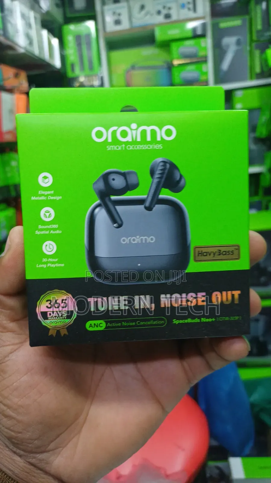 Oraimo SpaceBuds Neo Plus ANC 3ohrs Playtime