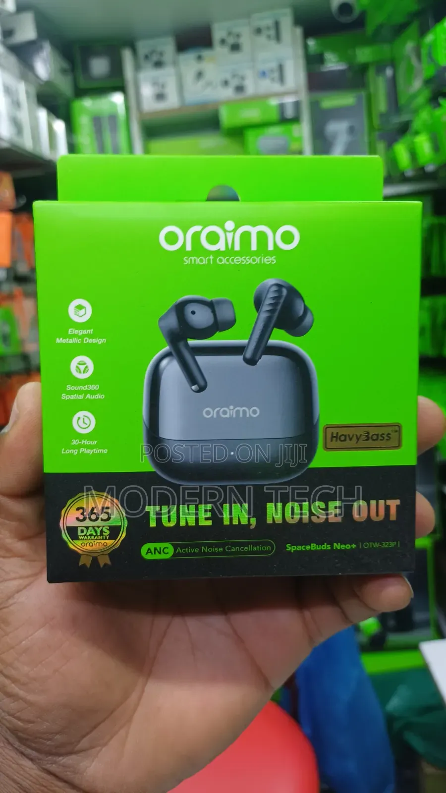Oraimo SpaceBuds Neo Plus ANC 3ohrs Playtime