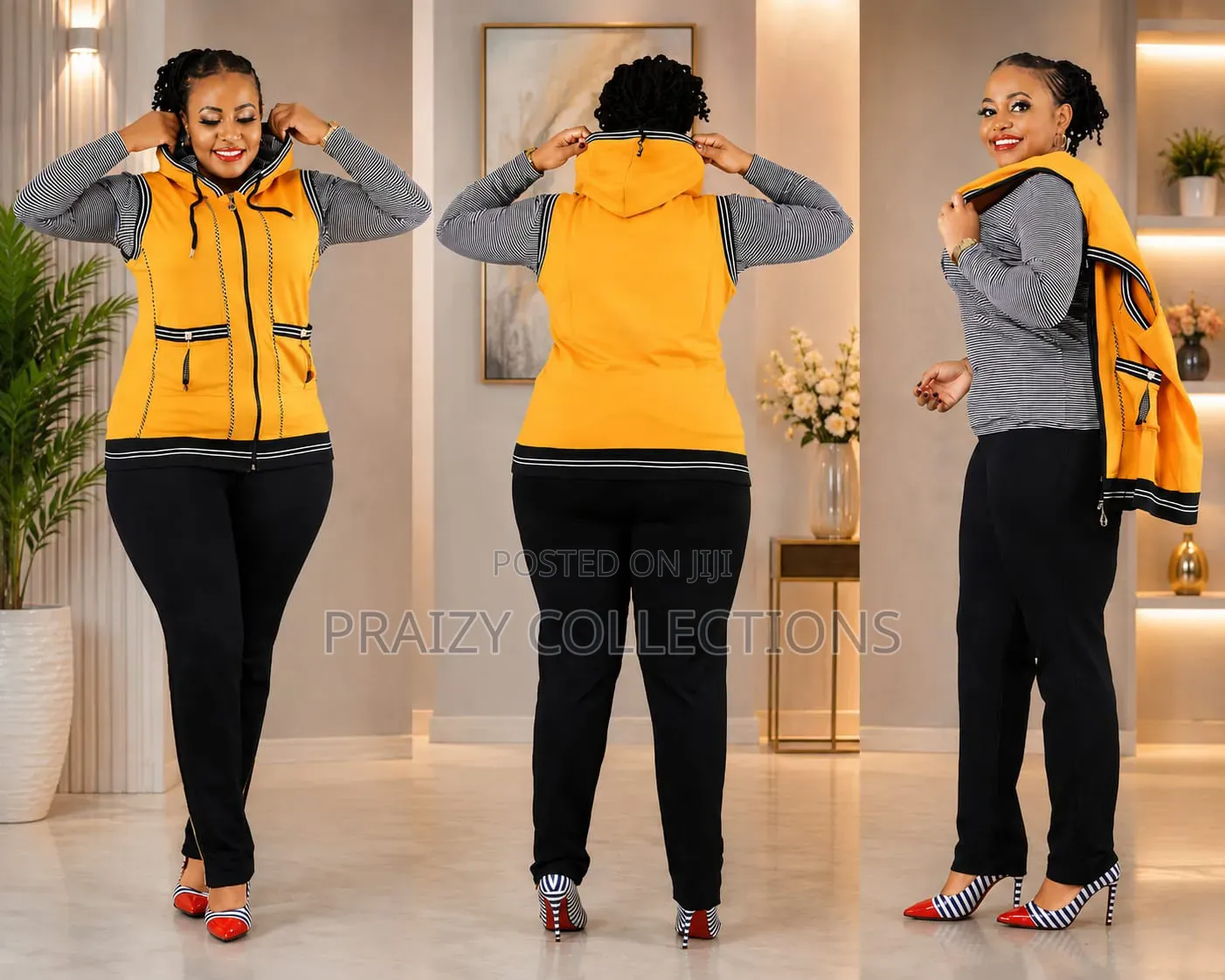 Stylish 3-Piece Casual Set Original Women Tracksuits Turkey Sample