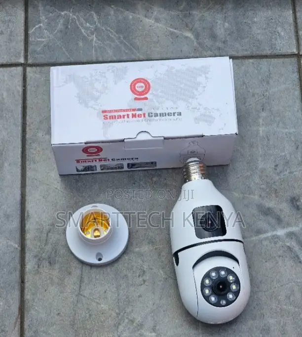 Dual Lens WiFi Bulb Camera 360° Pan Tilt CCTV Security Camera